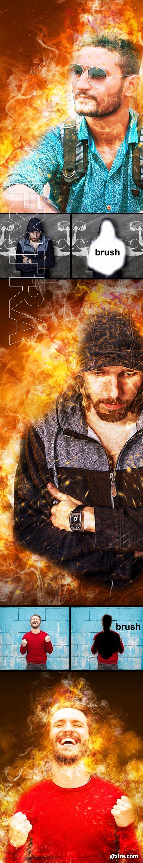 GraphicRiver - Amazing Flame Photoshop Action 23487754