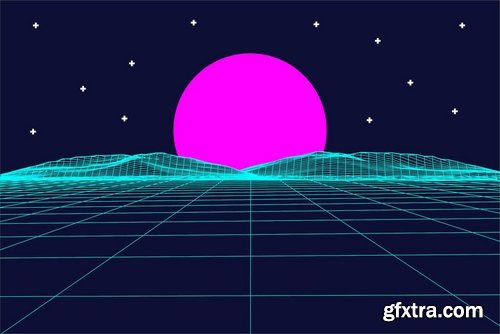 CM - Retrowave Space OTF Vaporwave Font 3657275