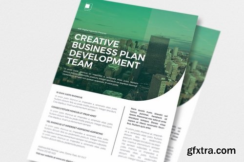 Multicolor Corporate Flyer