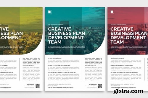 Multicolor Corporate Flyer