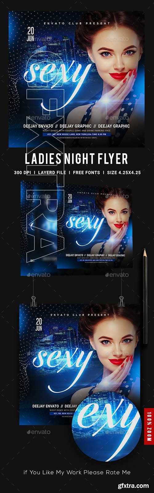 GraphicRiver - Ladies Night Club Flyer 23521273