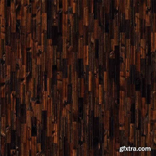 Dark Old Wood Tiles PBR Textures 02