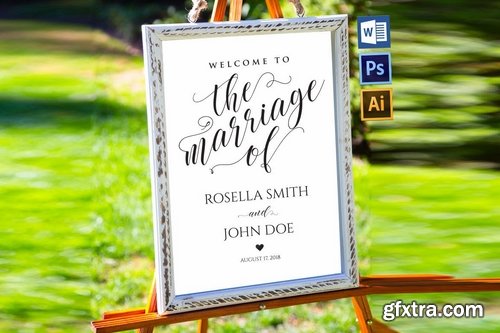 Wedding Welcome Sign Pack