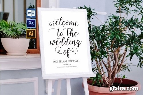 Wedding Welcome Sign Pack