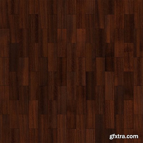 Dark Shiny Old Wood Tiles PBR Textures