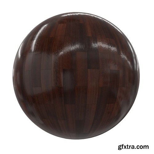 Dark Shiny Old Wood Tiles PBR Textures