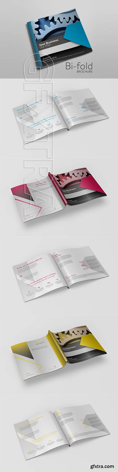 CreativeMarket - Bi-fold Square Brochure 3563018