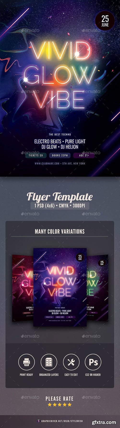 Vivid Glow Vibe Flyer 23263794