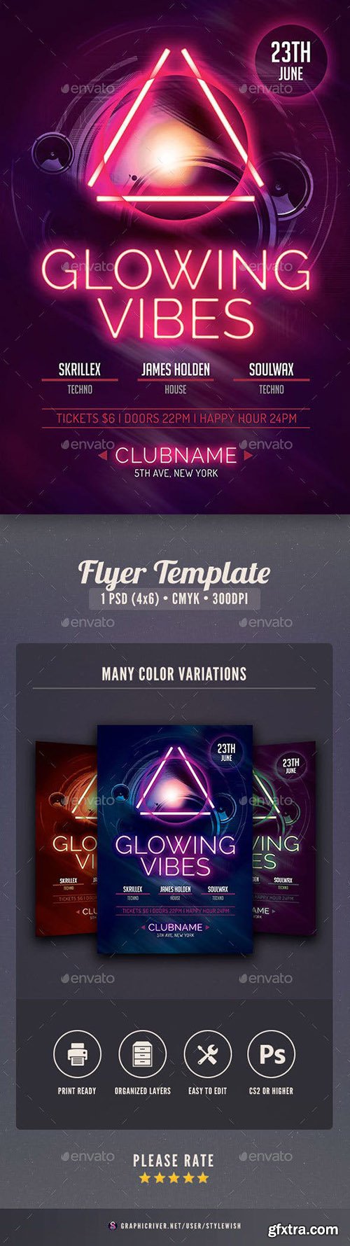 Glowing Vibes Flyer 5207847 Glowing Vibes Flyer 5207847