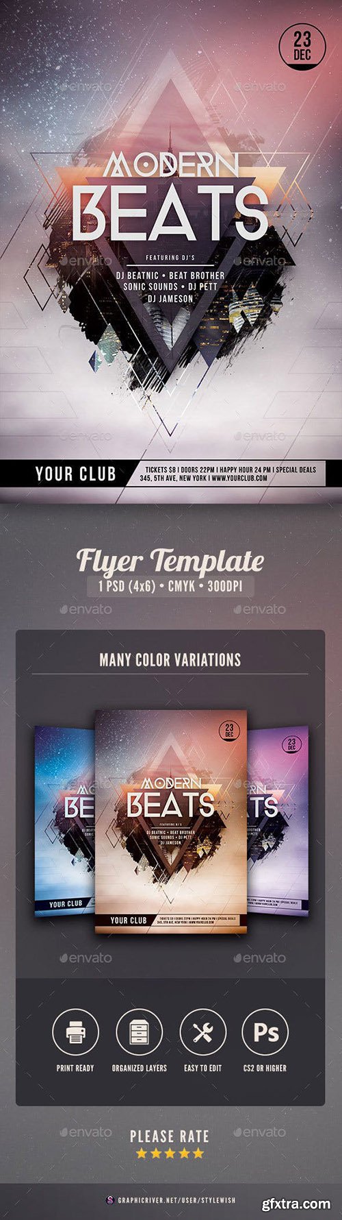 Modern Beats Flyer 9195744