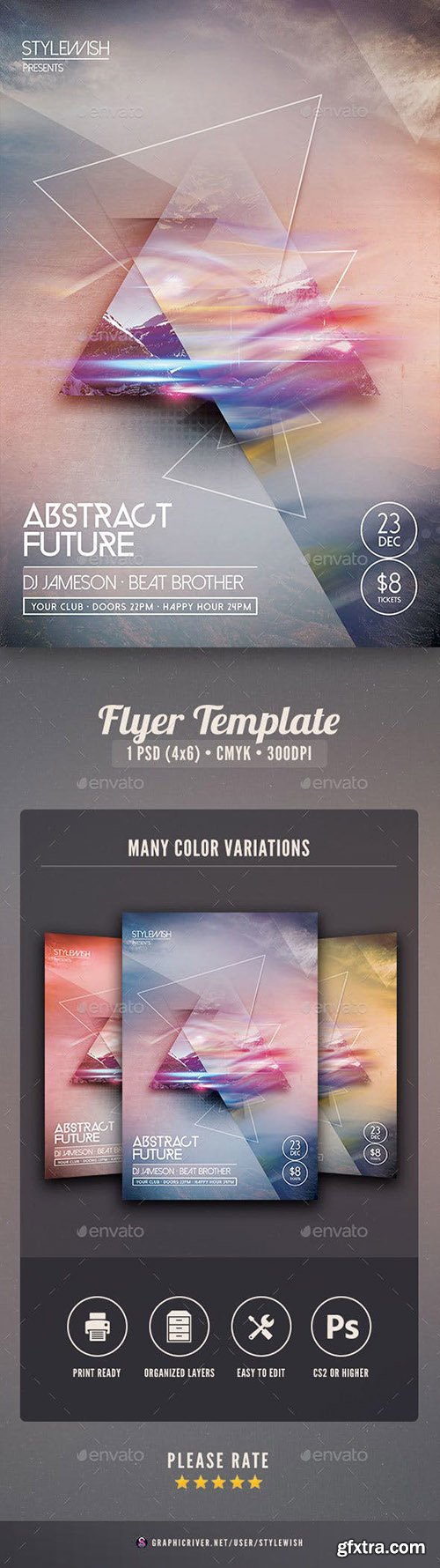 Abstract Future Flyer 9322836