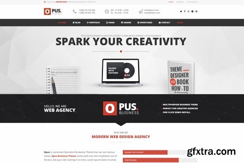 Opus - Business Website PSD Template