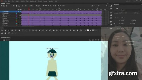 Character animation with Adobe Animate (Water themed)