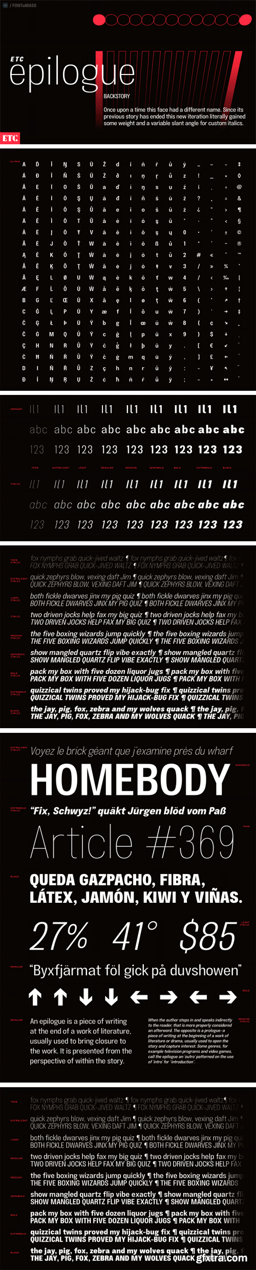 ETC Epilogue Font Family