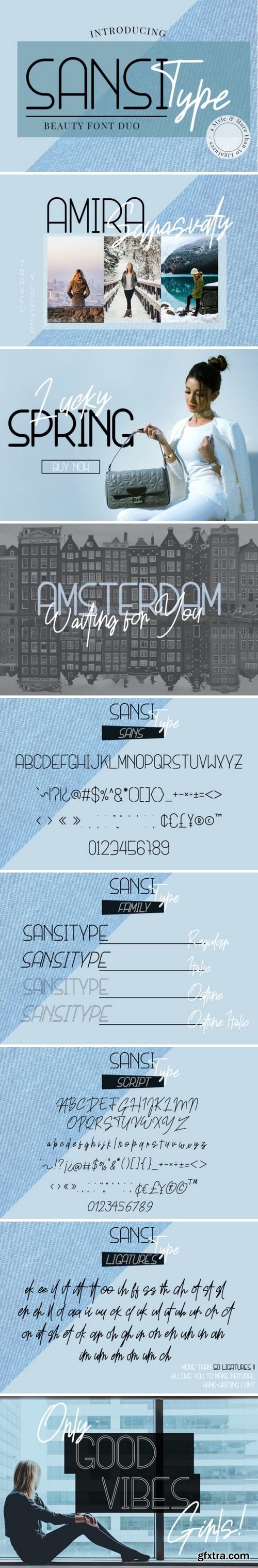 Fontbundles - Sansi Type Duo Font 241521