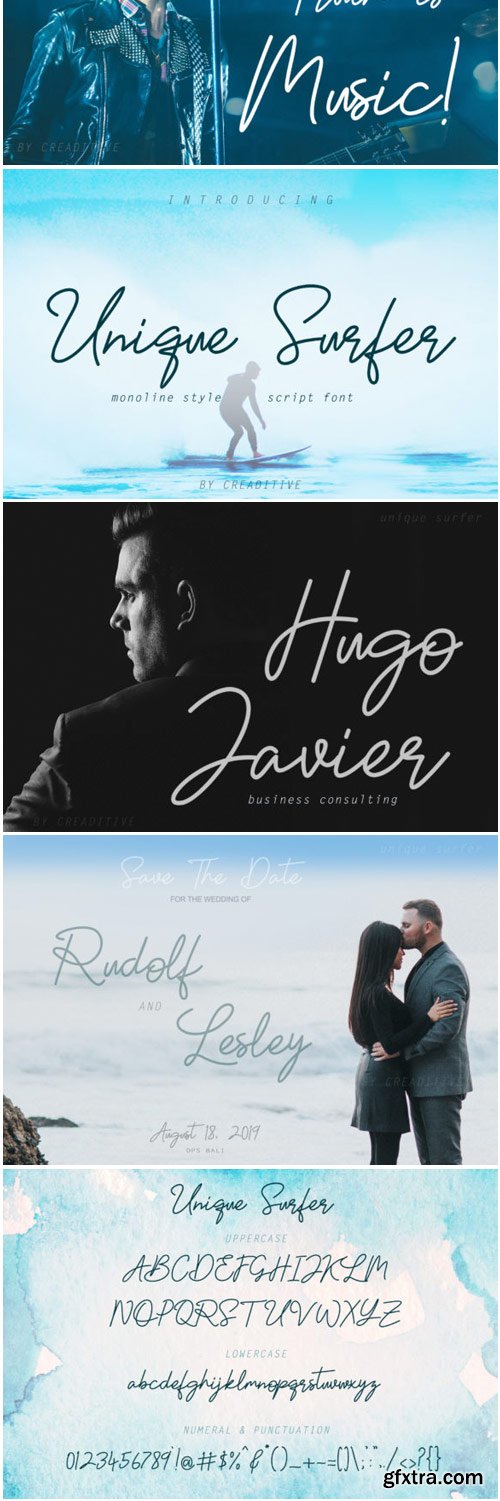 Unique Surfer Font