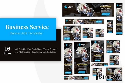 Business Service Banner Ads Template