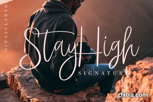 CM - StayHigh Signature Font 3684326