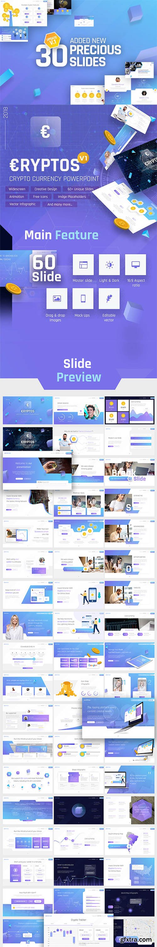 Cryptos - Crypto Currency PowerPoint Template 22605114 Cryptos - Crypto Currency PowerPoint Template 22605114