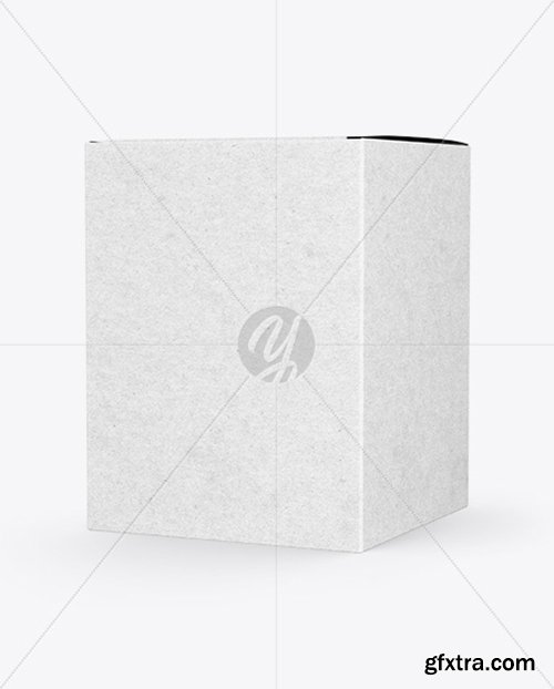 Kraft Box Mockup - Half Side View Kraft Box Mockup - Half Side View