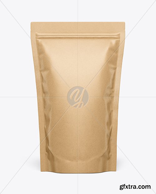 Kraft Stand-Up Pouch Mockup