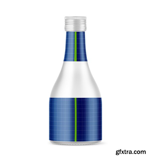 Frosted Glass Vodka Bottle Mockup Frosted Glass Vodka Bottle Mockup