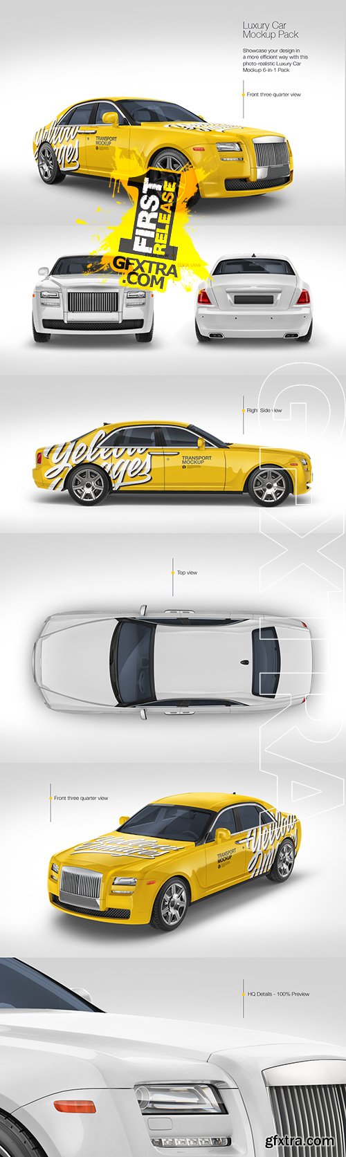 Luxury Car Mockup Pack Luxury Car Mockup Pack