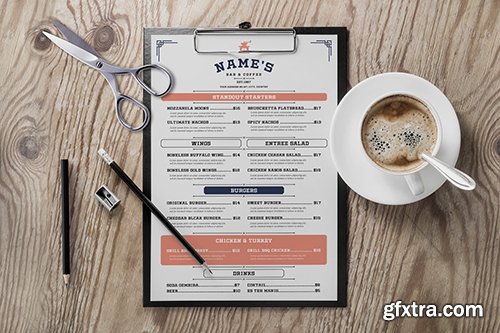 Vintage Bar & Coffee Menu