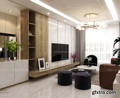 Residential House Interior Scene 02