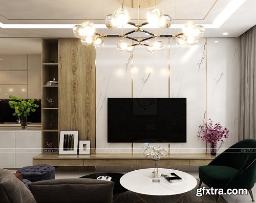 Residential House Interior Scene 02