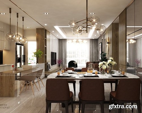 Residential House Interior Scene 02