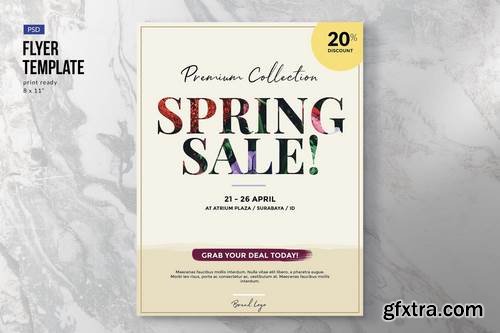 Elegant Spring Sale Flyer Template