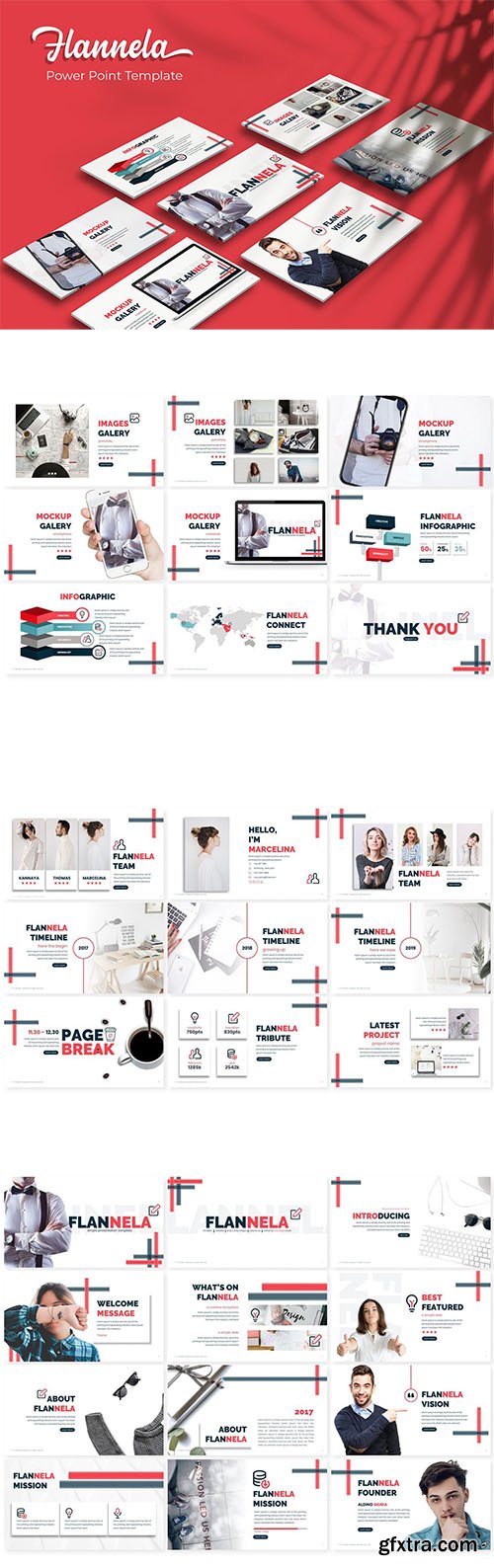 Flannela - PowerPoint Template Flannela - PowerPoint Template