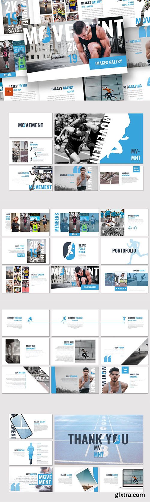 Movement - Powerpoint, Keynote, Google Slides Templates Movement - Powerpoint, Keynote, Google Slides Templates