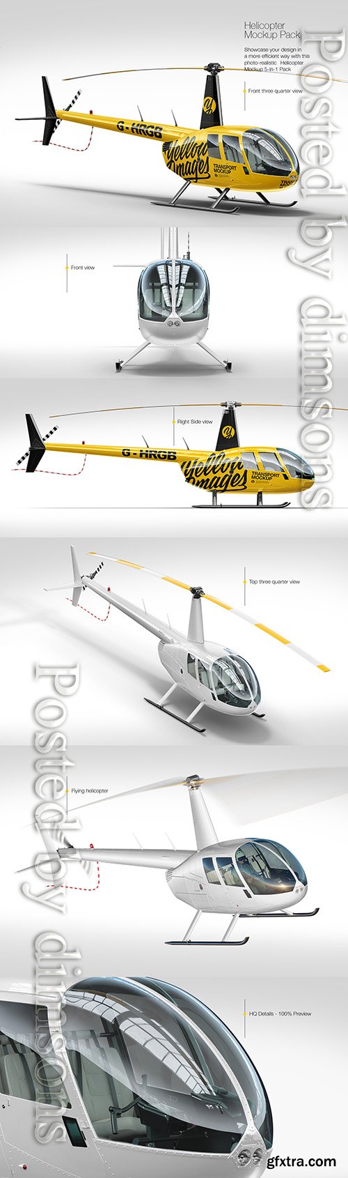 Helicopter Mockup Pack