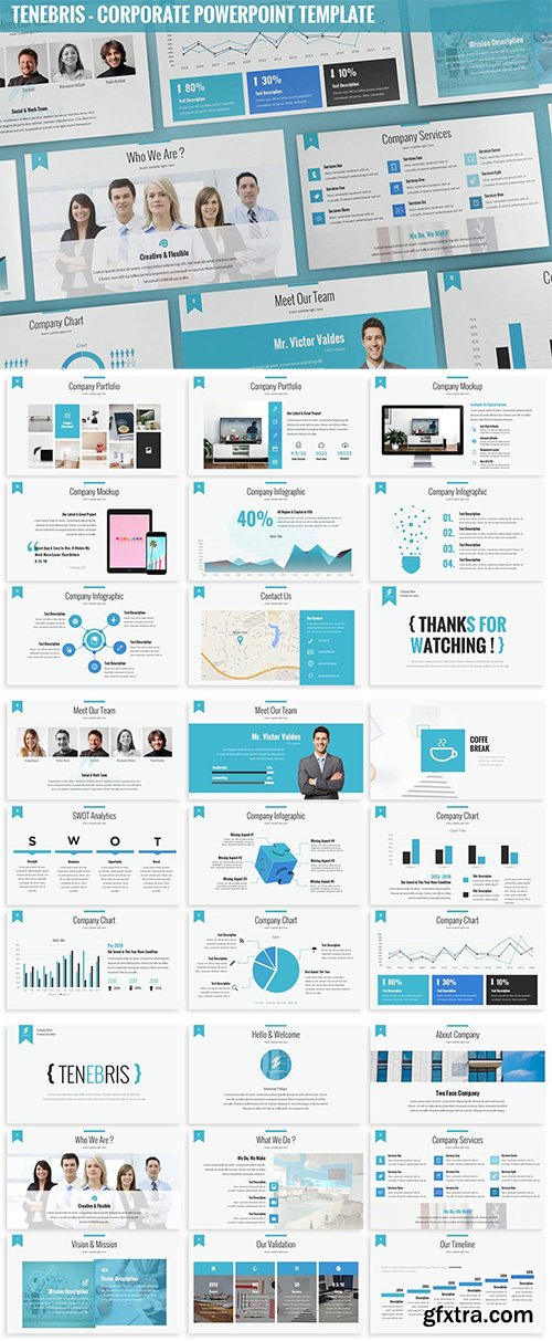 Tenebris - Corporate Powerpoint Template Tenebris - Corporate Powerpoint Template
