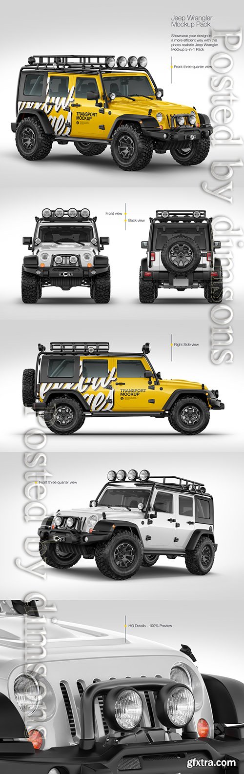 Jeep Wrangler Mockup Pack