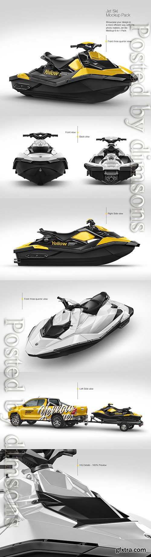 Jet Ski Mockup Pack Jet Ski Mockup Pack