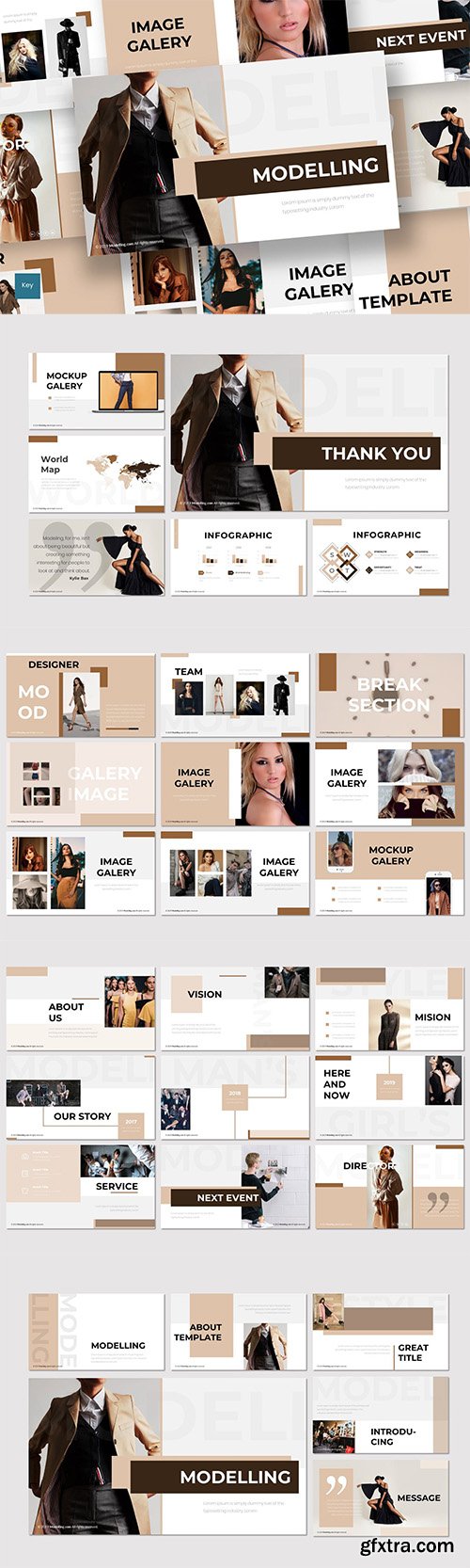 Modelling - Powerpoint, Keynote, Google Slides Templates Modelling - Powerpoint, Keynote, Google Slides Templates