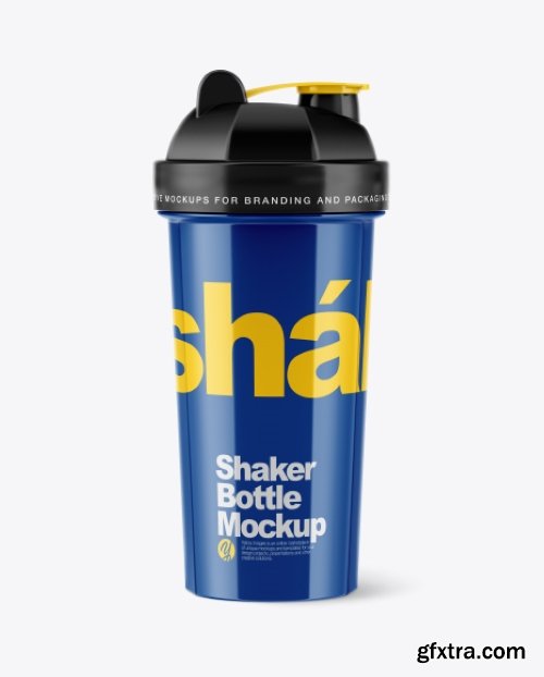 Glossy Shaker Bottle Mockup Glossy Shaker Bottle Mockup