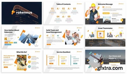 Rakennus - Construction Powerpoint Template