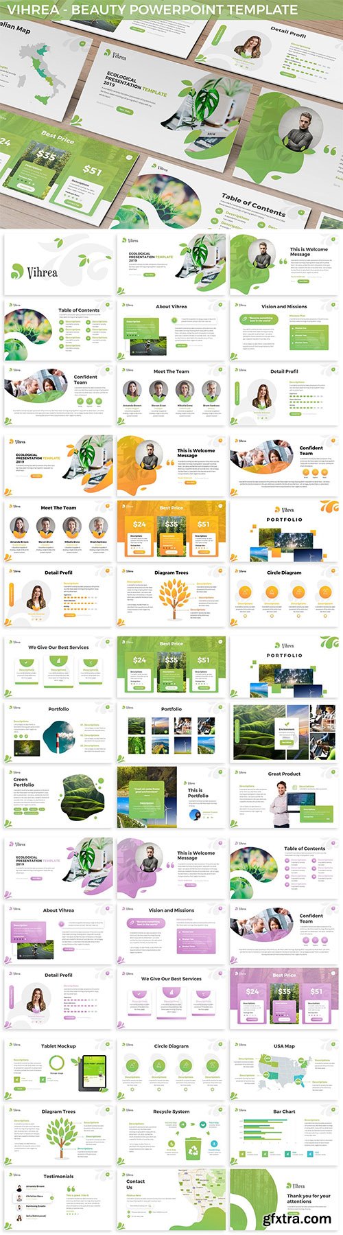Vihrea - Beauty Powerpoint Template Vihrea - Beauty Powerpoint Template