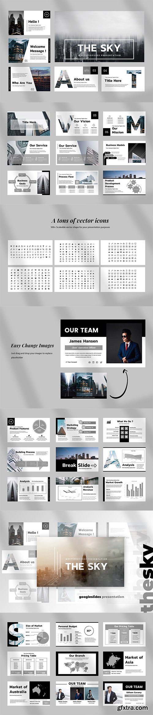 The Sky - Powerpoint, Keynote, Google Slides Templates