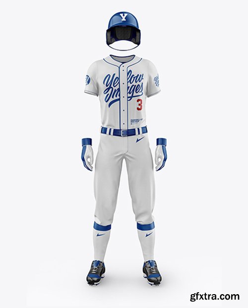 Men’s Full Baseball Kit Mockup