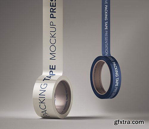 Branded Psd Packing Tape Mockup Branded Psd Packing Tape Mockup