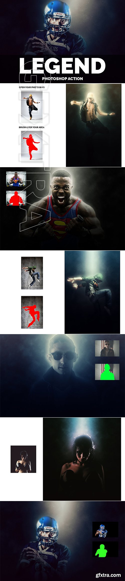 CreativeMarket - Legend Photoshop Action 3702065