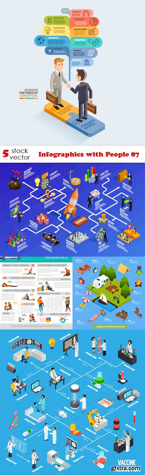 Vectors - Infographics with People 87