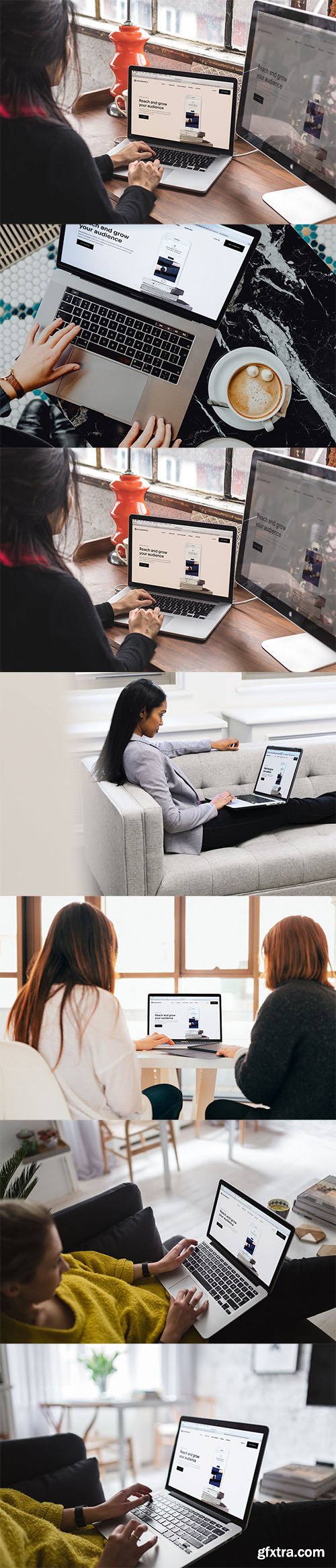 Business Woman Macbook Mockups v4 Entrepreneurs Business Woman Macbook Mockups v4 Entrepreneurs