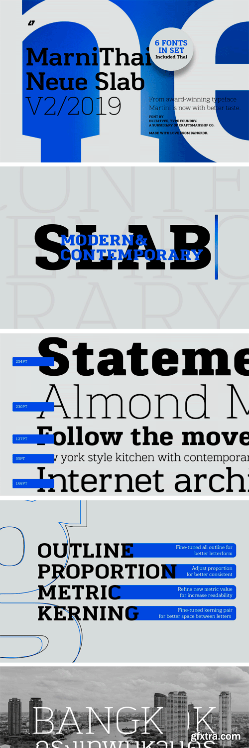 MartiniThai Neue Slab V2 Font Family