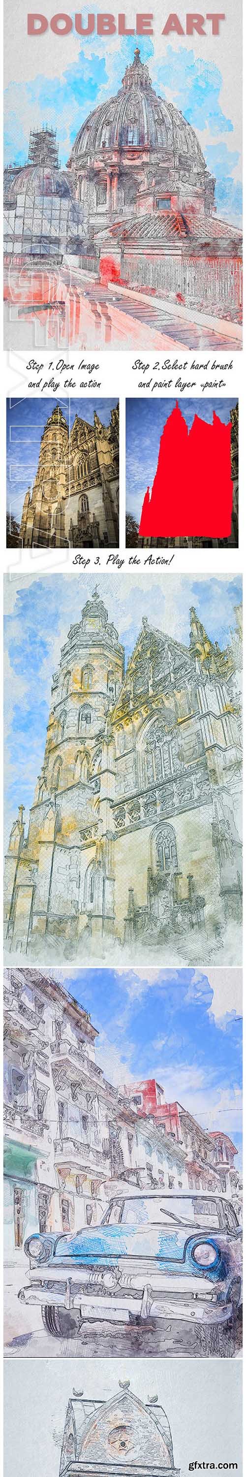 GraphicRiver - Double Art Photoshop Action 23248160
